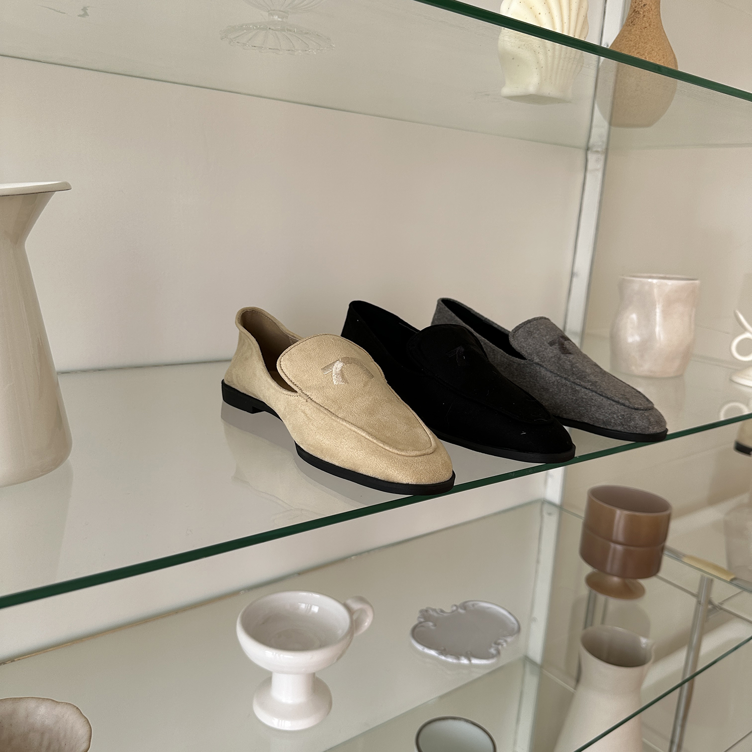 スエード調リボン刺繍ローファー | 詳細画像27