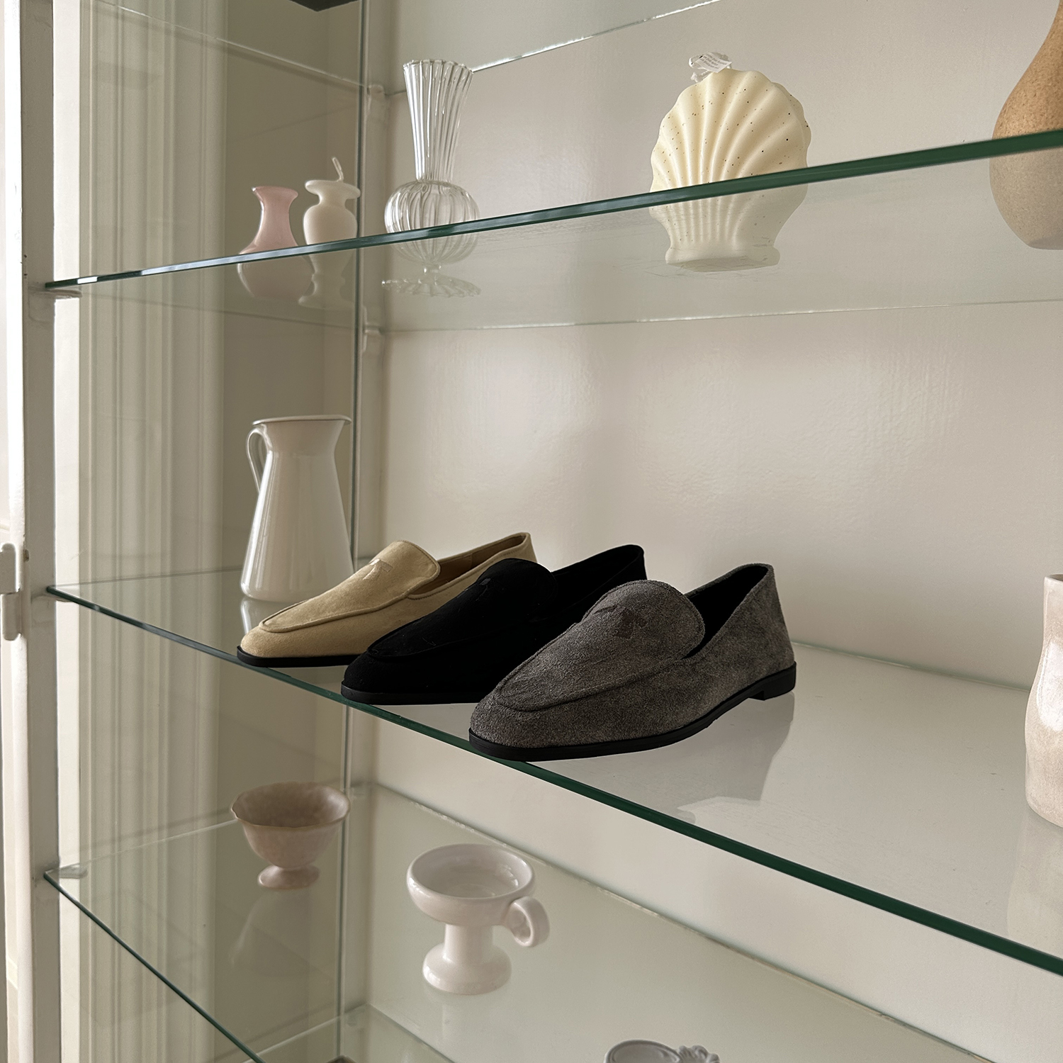 スエード調リボン刺繍ローファー | 詳細画像28