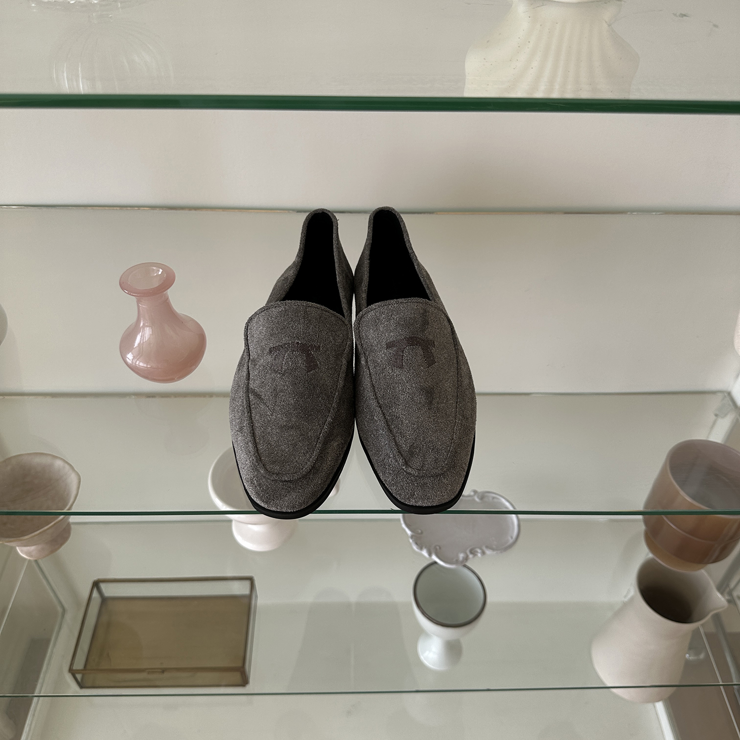 スエード調リボン刺繍ローファー | 詳細画像30