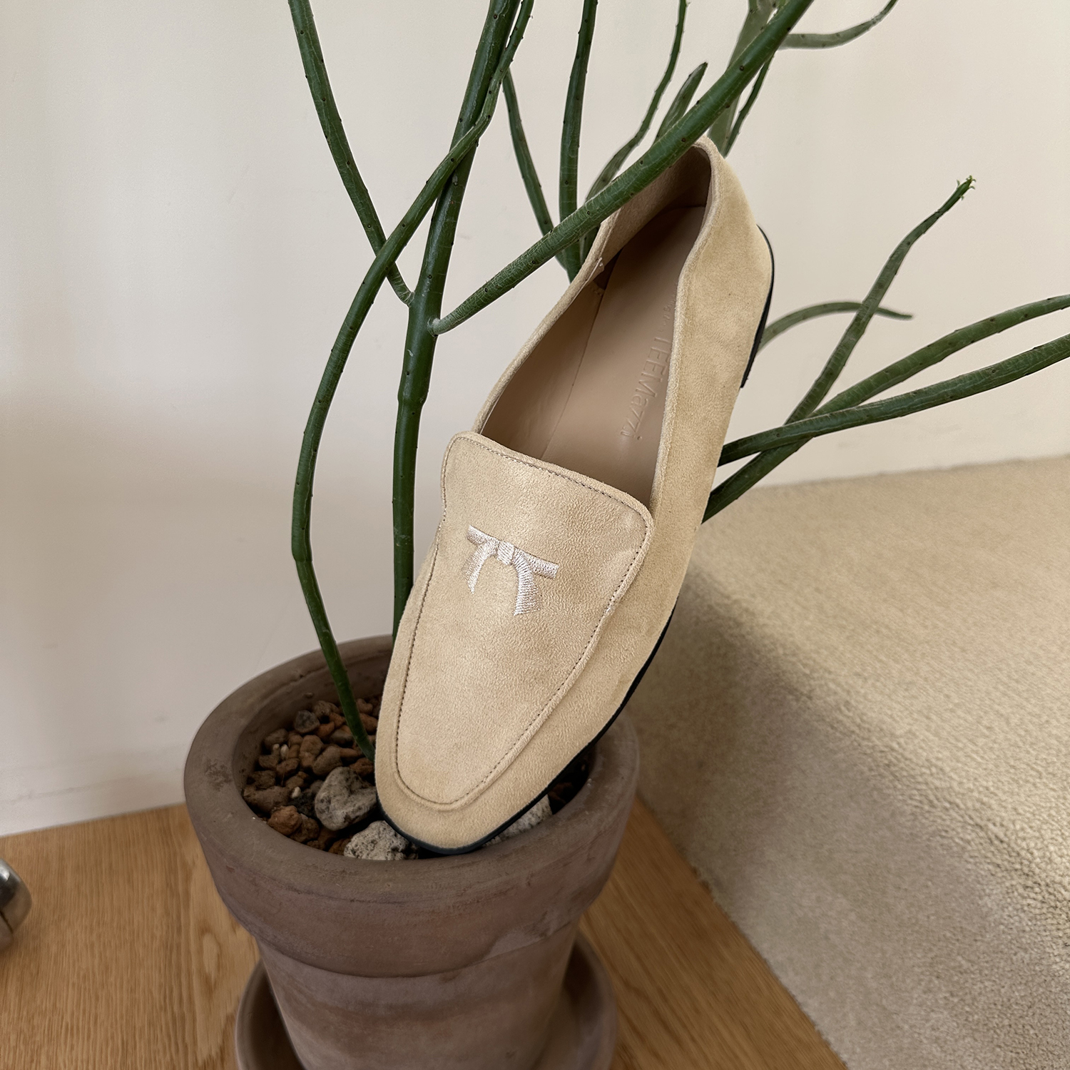 スエード調リボン刺繍ローファー | 詳細画像36