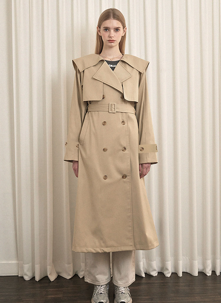 ケープカラートレンチコート(BEIGE) | レディースファッション通販