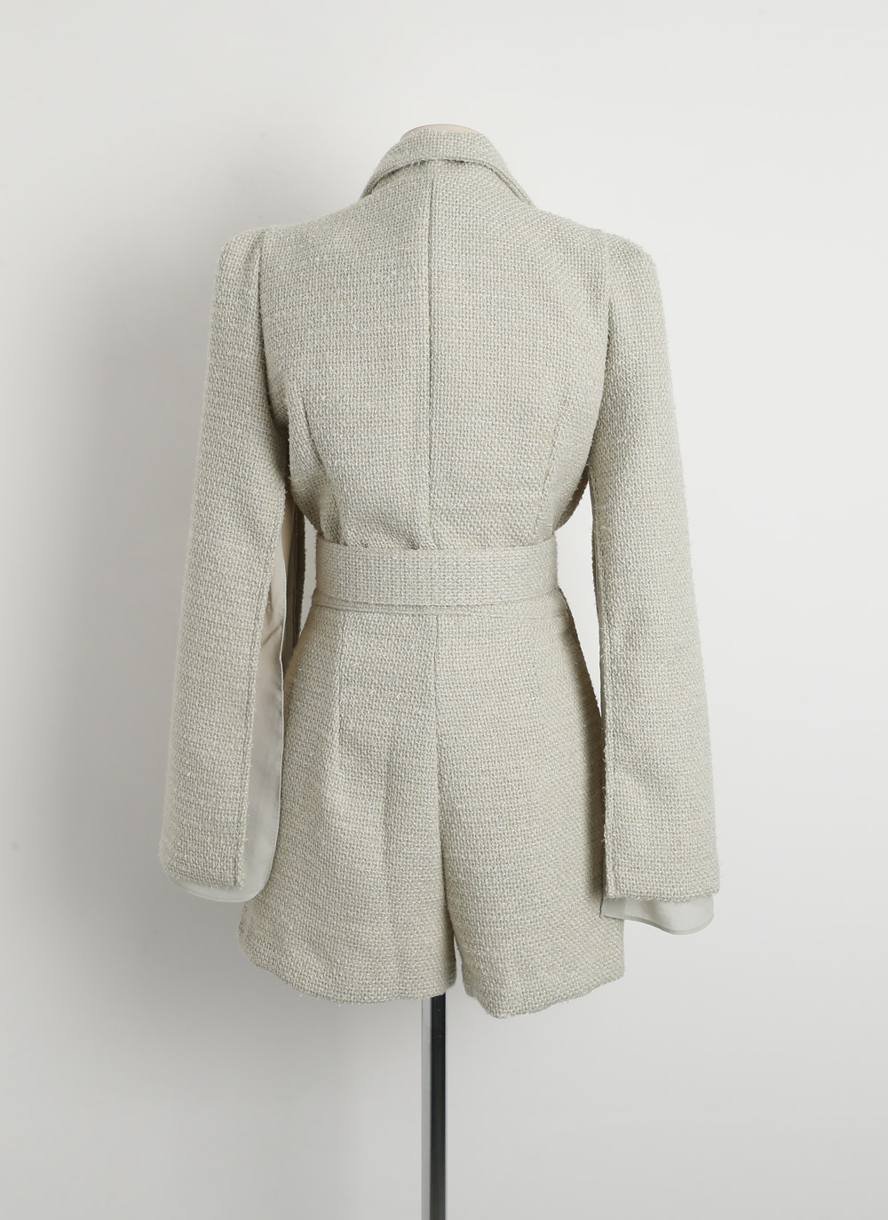 ベルト付ウール混ツイードラップオールインワン | DHOLIC | 詳細画像17