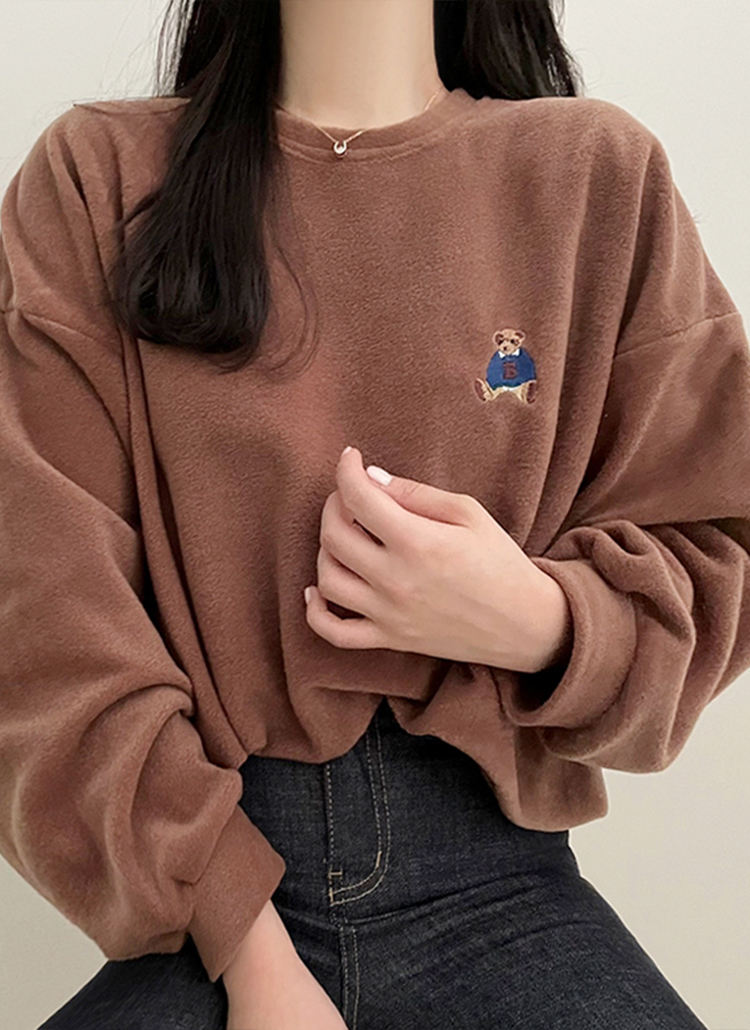 両起毛ベア刺繍スウェット | 詳細画像26