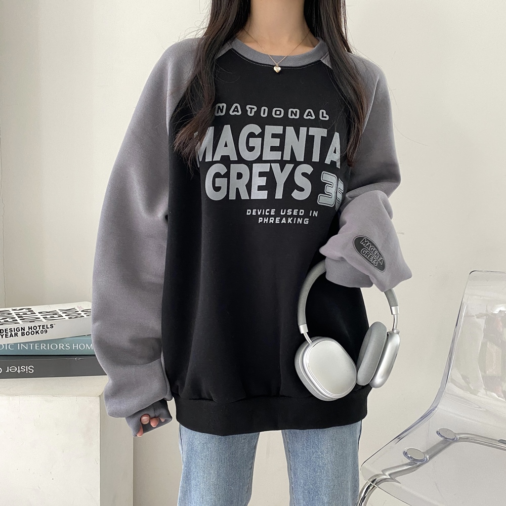 裏起毛MAGENTA配色スウェット | 詳細画像12