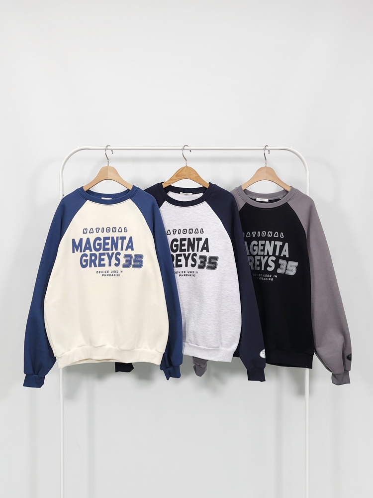 裏起毛MAGENTA配色スウェット | 詳細画像15