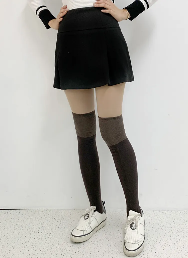 裏起毛ピンタックスカートパンツ | voer | 詳細画像1