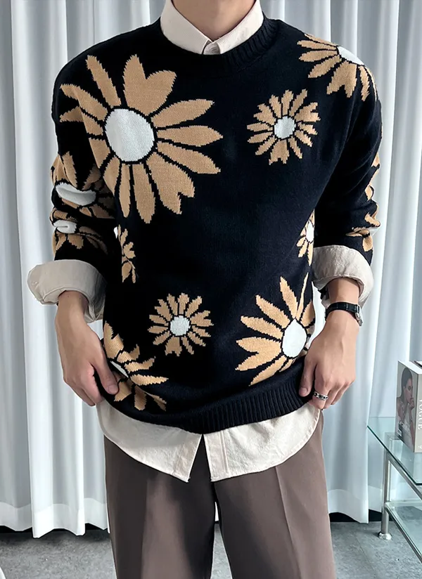 フラワー刺繍ニット | 詳細画像1