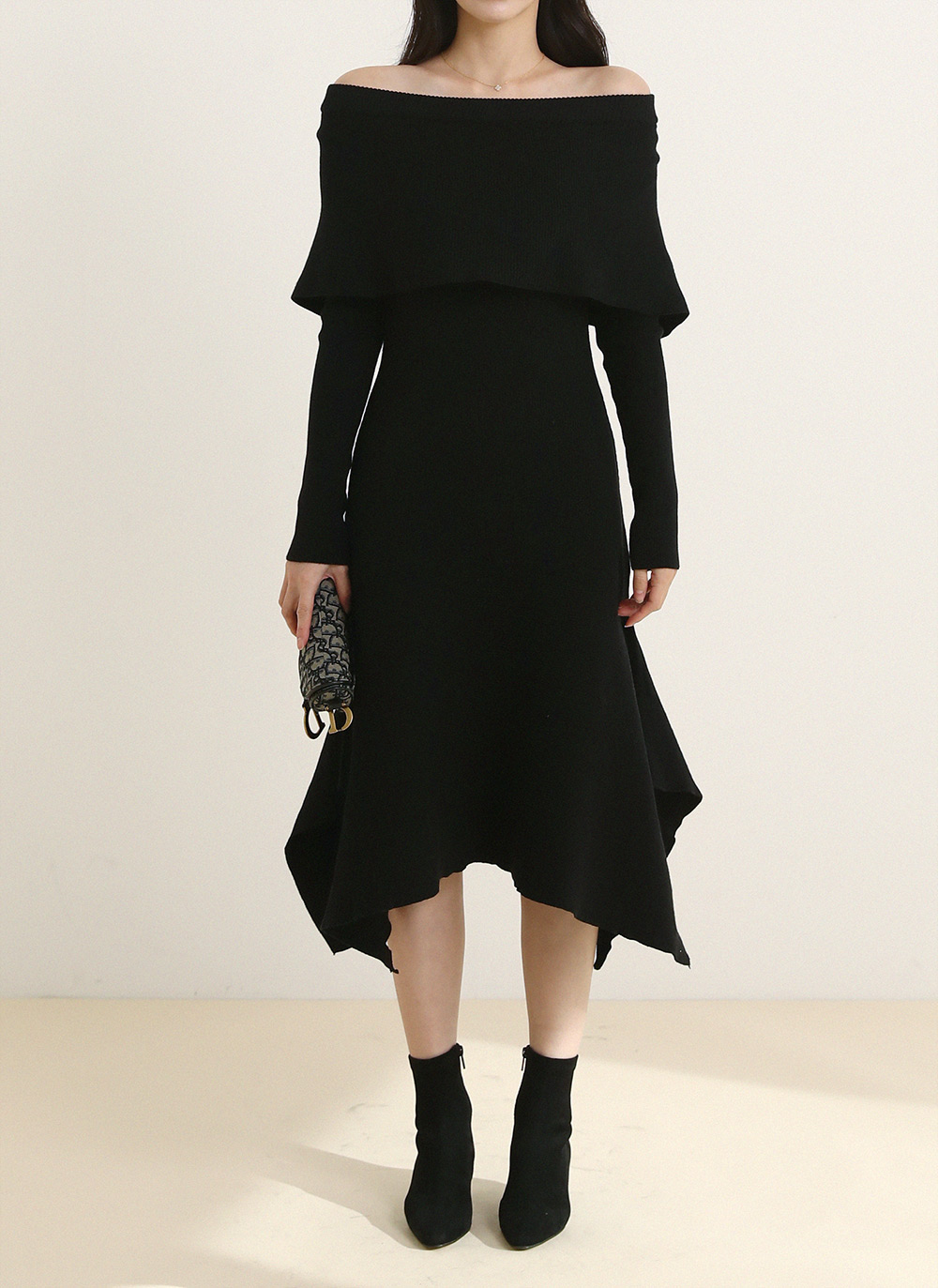 2WAYケープラッフルニットワンピース | DHOLIC | 詳細画像15