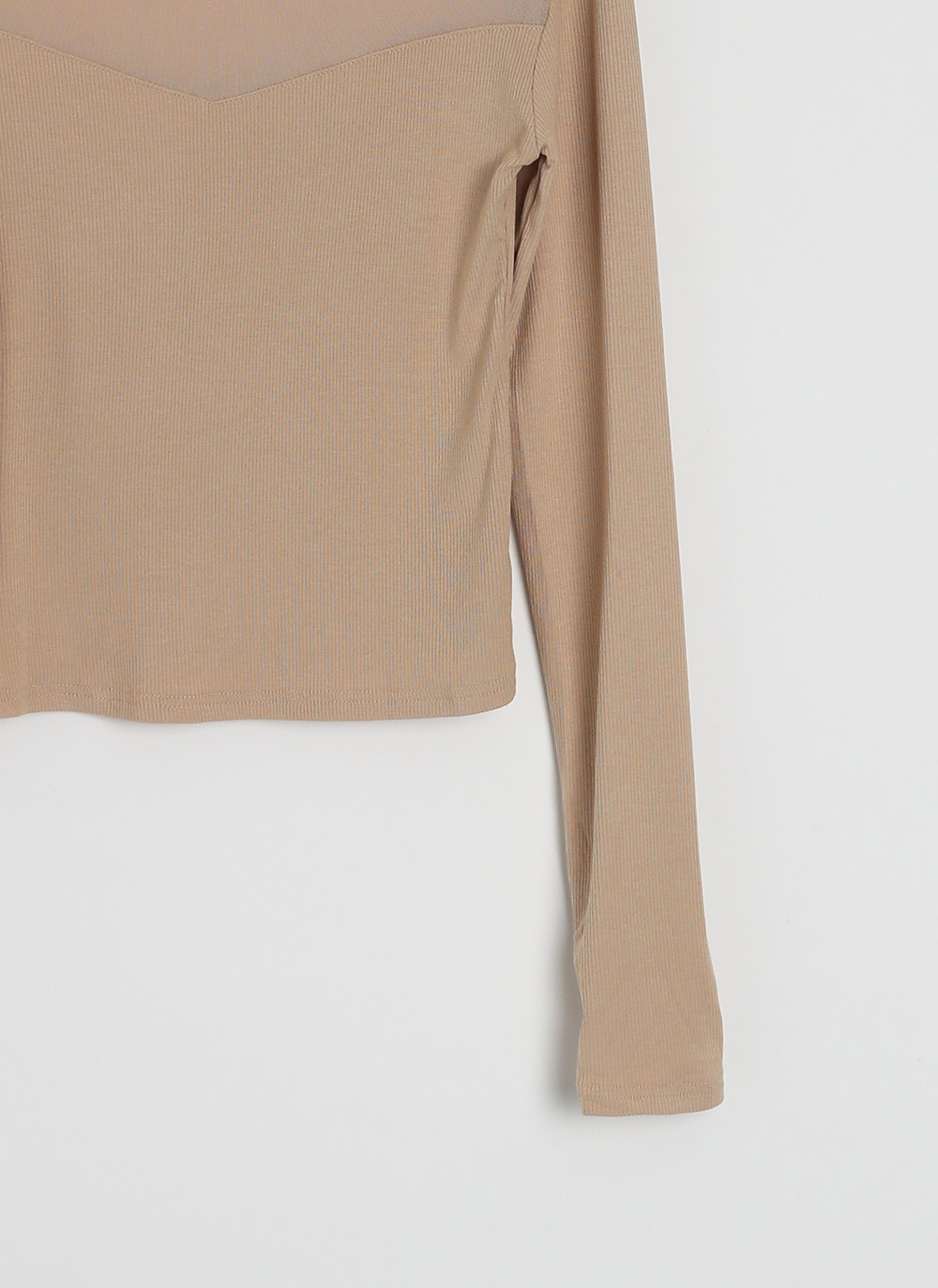 シースルーパネルハーフネックTシャツ | DHOLIC | 詳細画像26