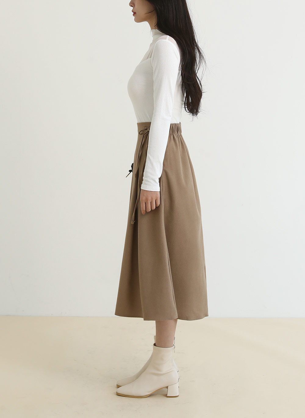 シースルーパネルハーフネックTシャツ | DHOLIC | 詳細画像18