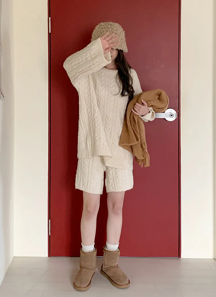 ルーズニット&ショートパンツSET | lindashop | 詳細画像1