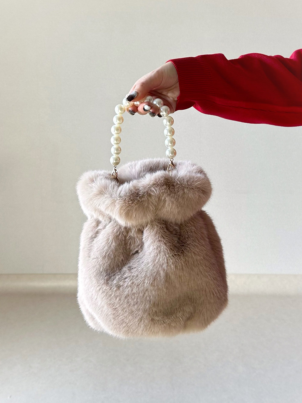 2WAYフェイクパールファーバッグ | 詳細画像7