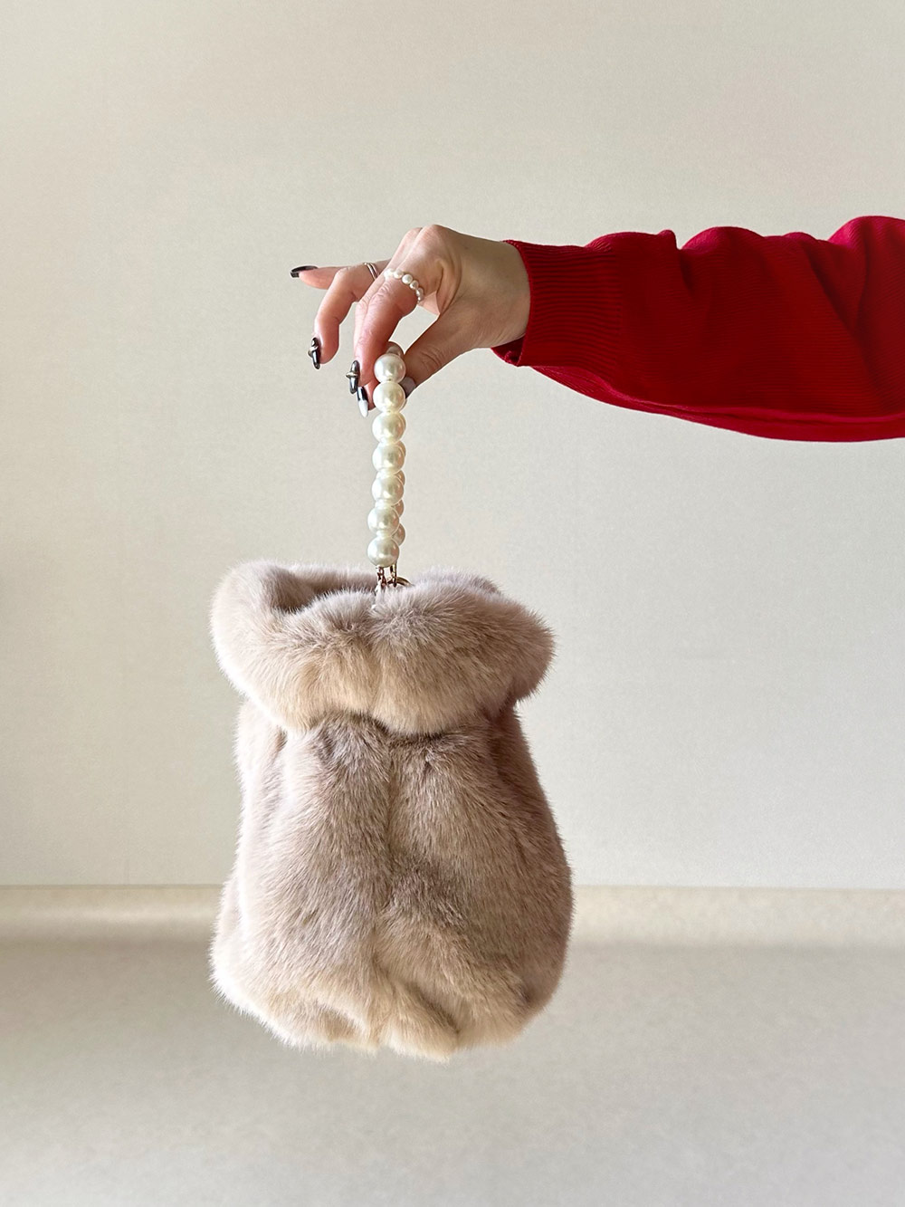 2WAYフェイクパールファーバッグ | 詳細画像8