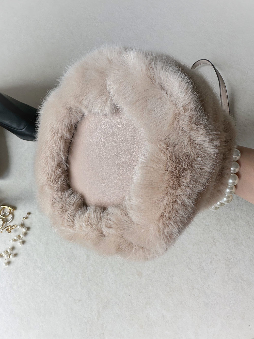 2WAYフェイクパールファーバッグ | 詳細画像9