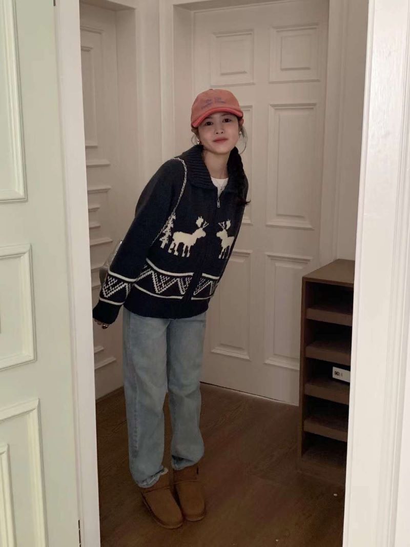 カラーノルディックジップカーディガン | 詳細画像17