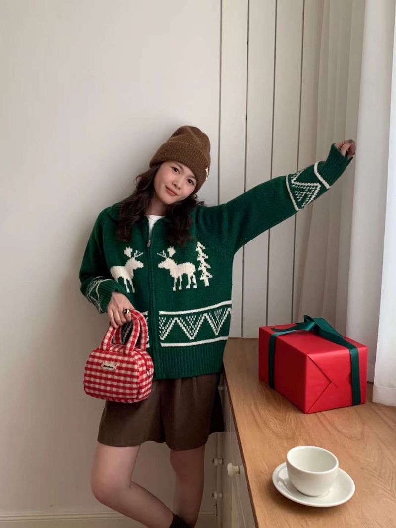 カラーノルディックジップカーディガン | 詳細画像21