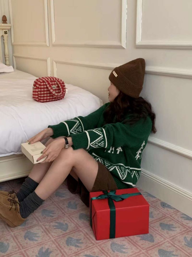 カラーノルディックジップカーディガン | 詳細画像22