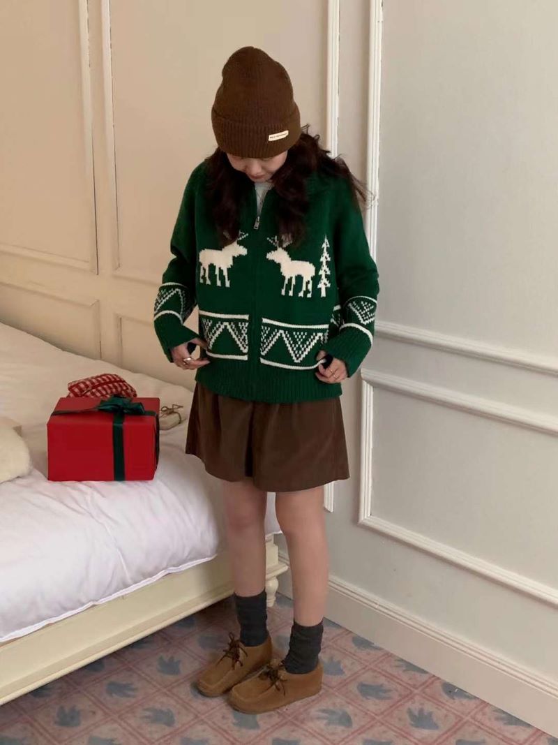 カラーノルディックジップカーディガン | 詳細画像23