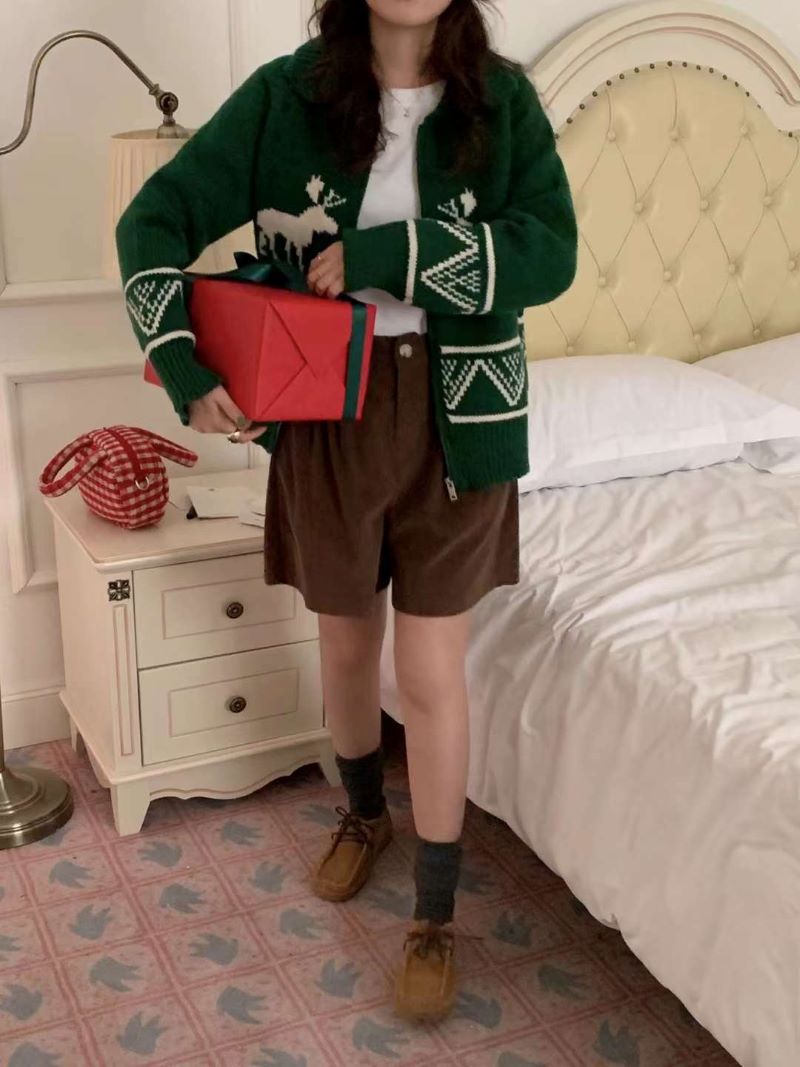 カラーノルディックジップカーディガン | 詳細画像25