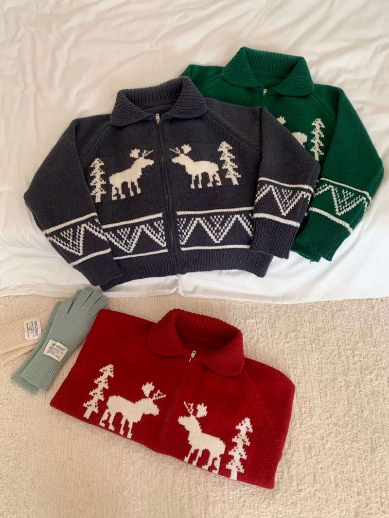 カラーノルディックジップカーディガン | 詳細画像28