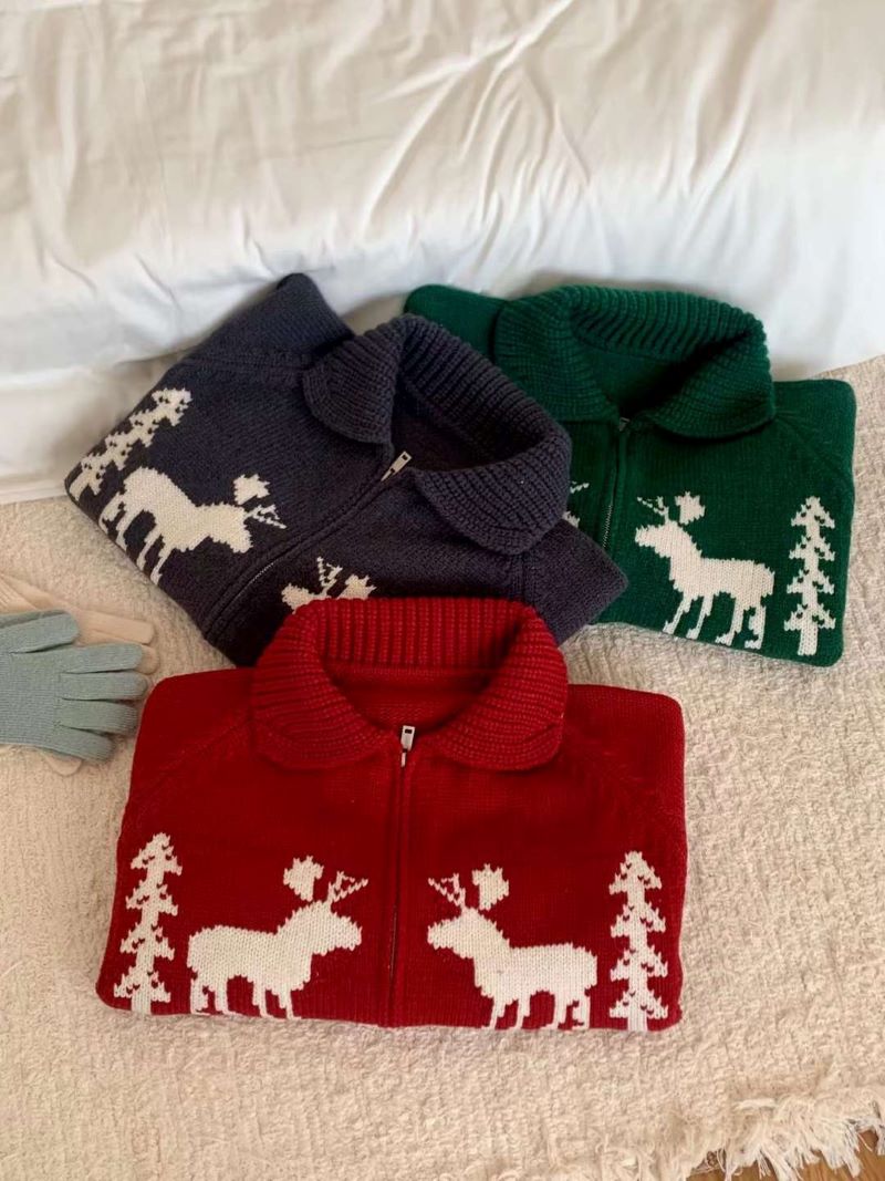 カラーノルディックジップカーディガン | 詳細画像29