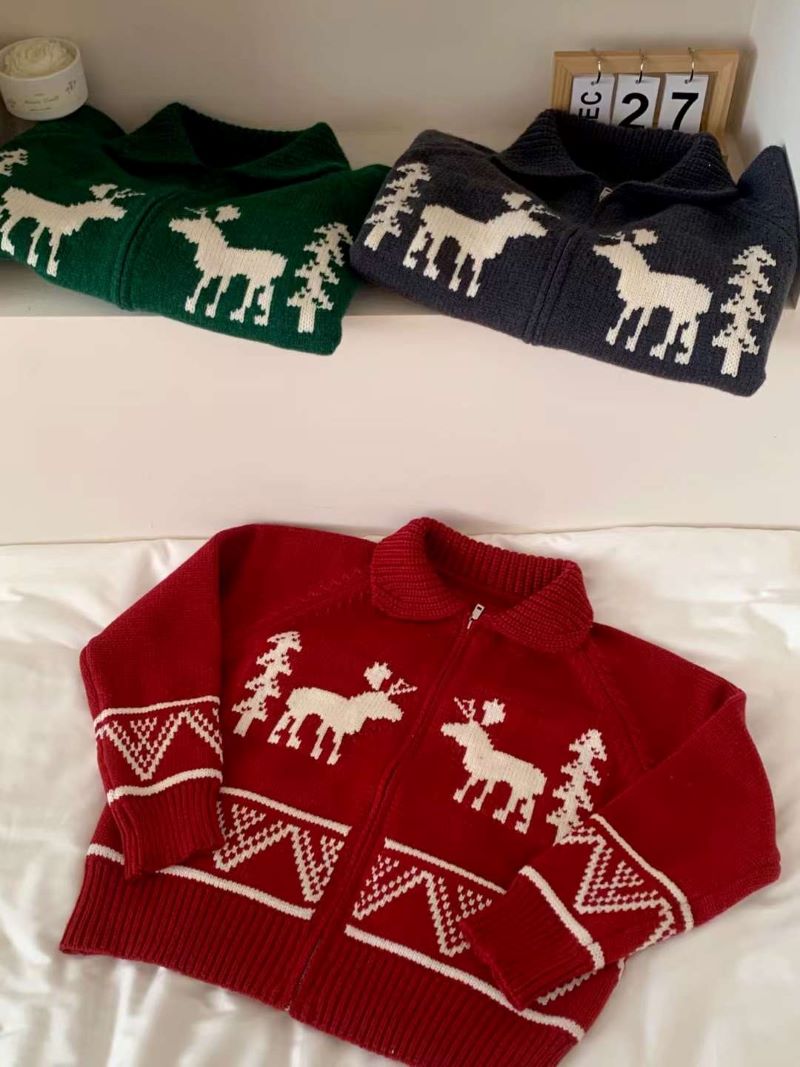 カラーノルディックジップカーディガン | 詳細画像30