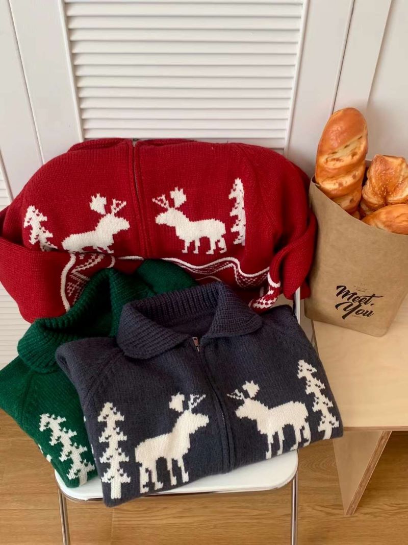 カラーノルディックジップカーディガン | 詳細画像31