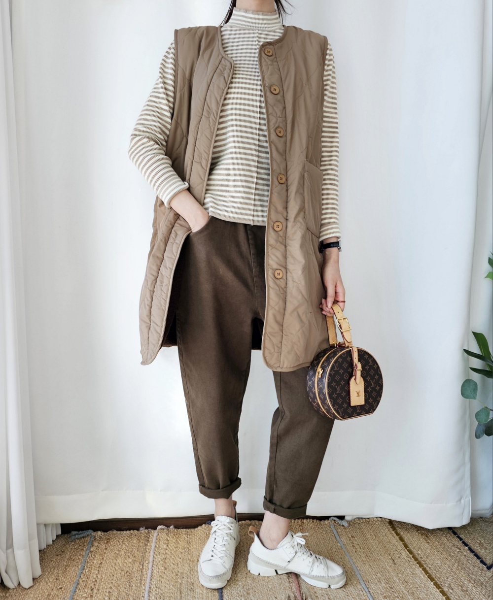 リバーシブルボアキルトロングベスト | 詳細画像17