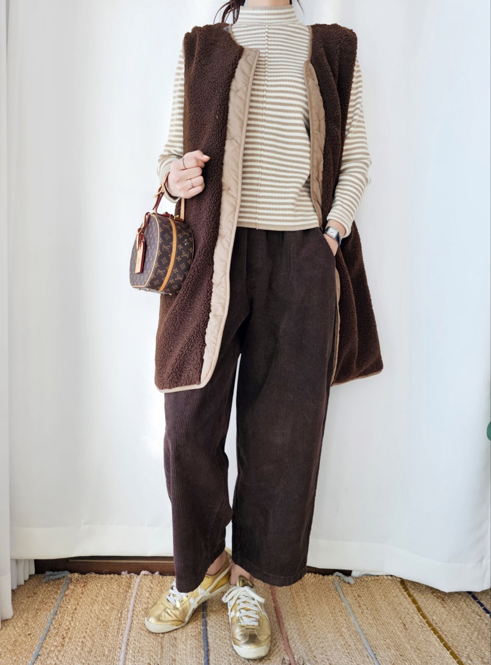 リバーシブルボアキルトロングベスト | 詳細画像25