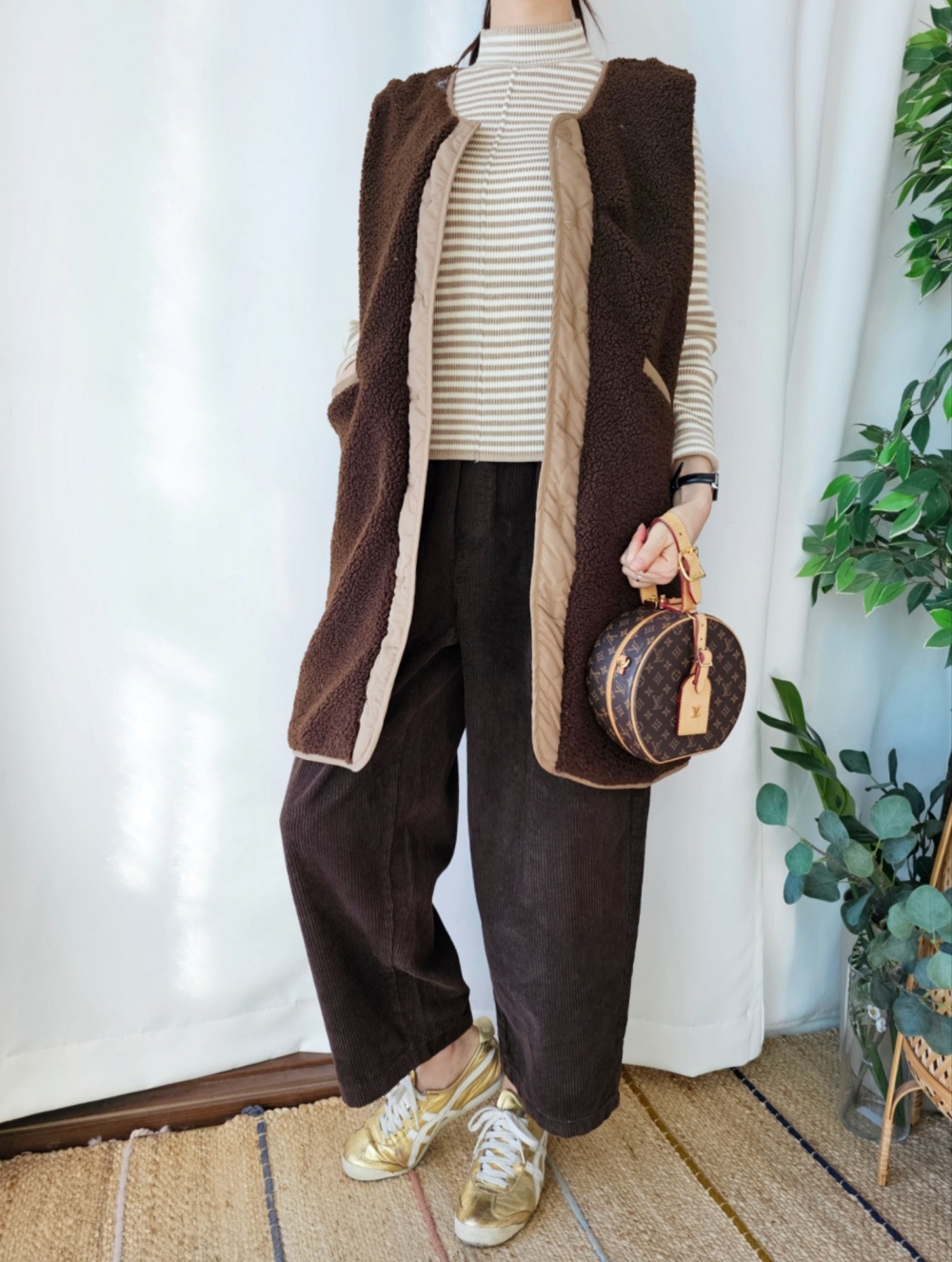 リバーシブルボアキルトロングベスト | 詳細画像28