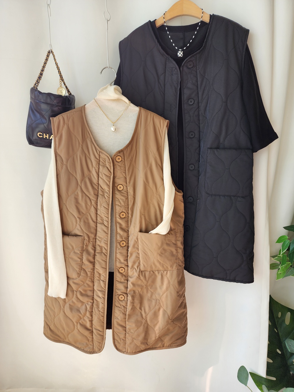 リバーシブルボアキルトロングベスト | 詳細画像47