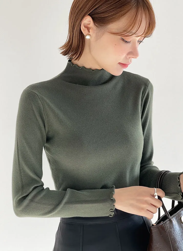 メロウハイネックスリムニット | DHOLIC | 詳細画像1