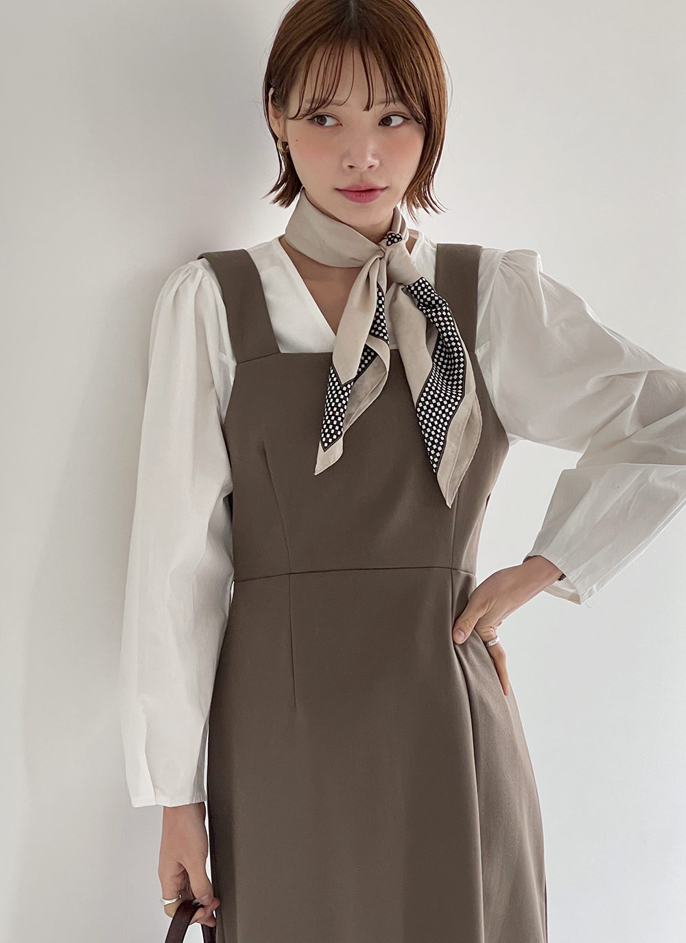 スクエアスリットビスチェワンピース | DHOLIC | 詳細画像3