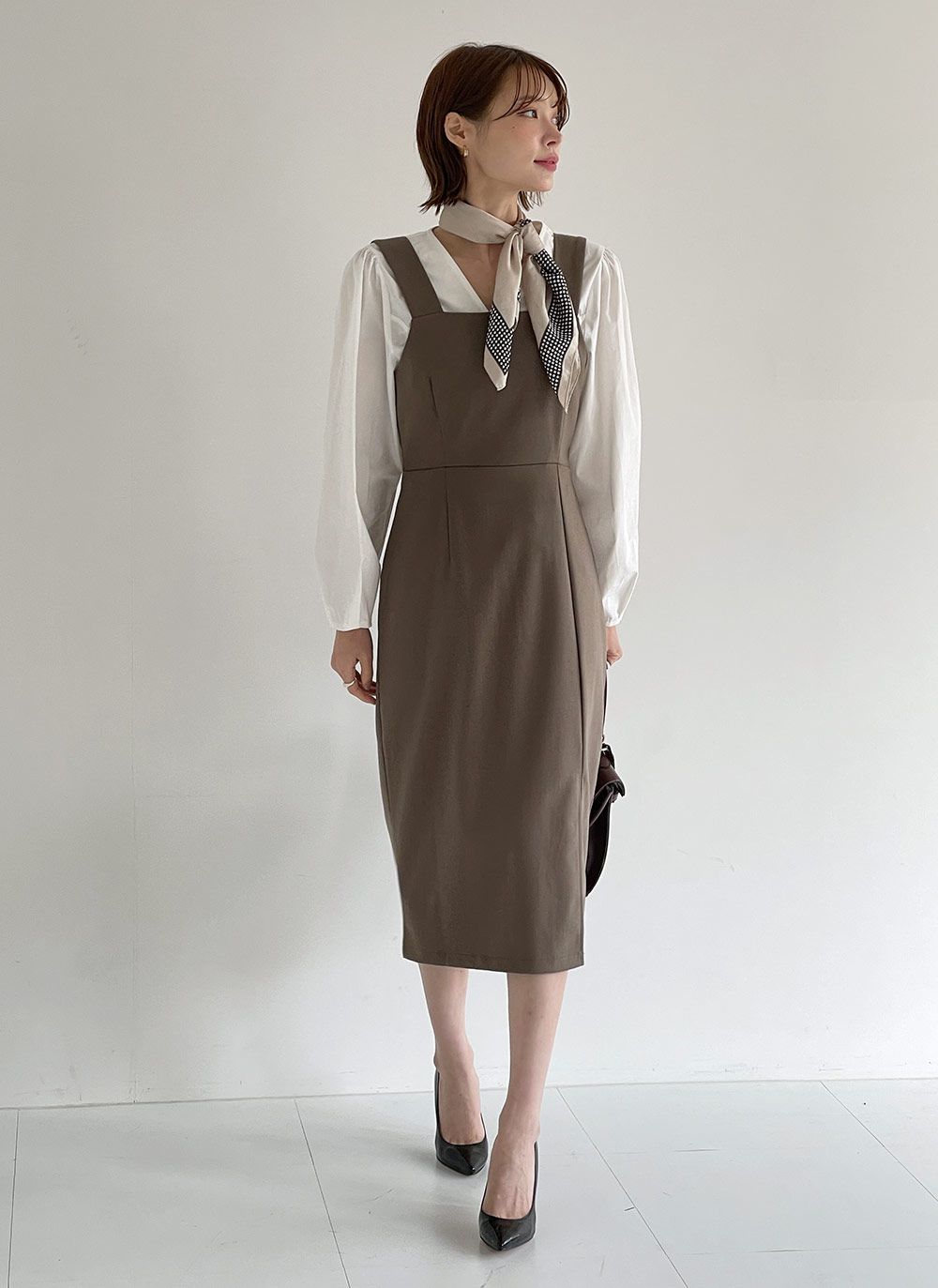 スクエアスリットビスチェワンピース | DHOLIC | 詳細画像4