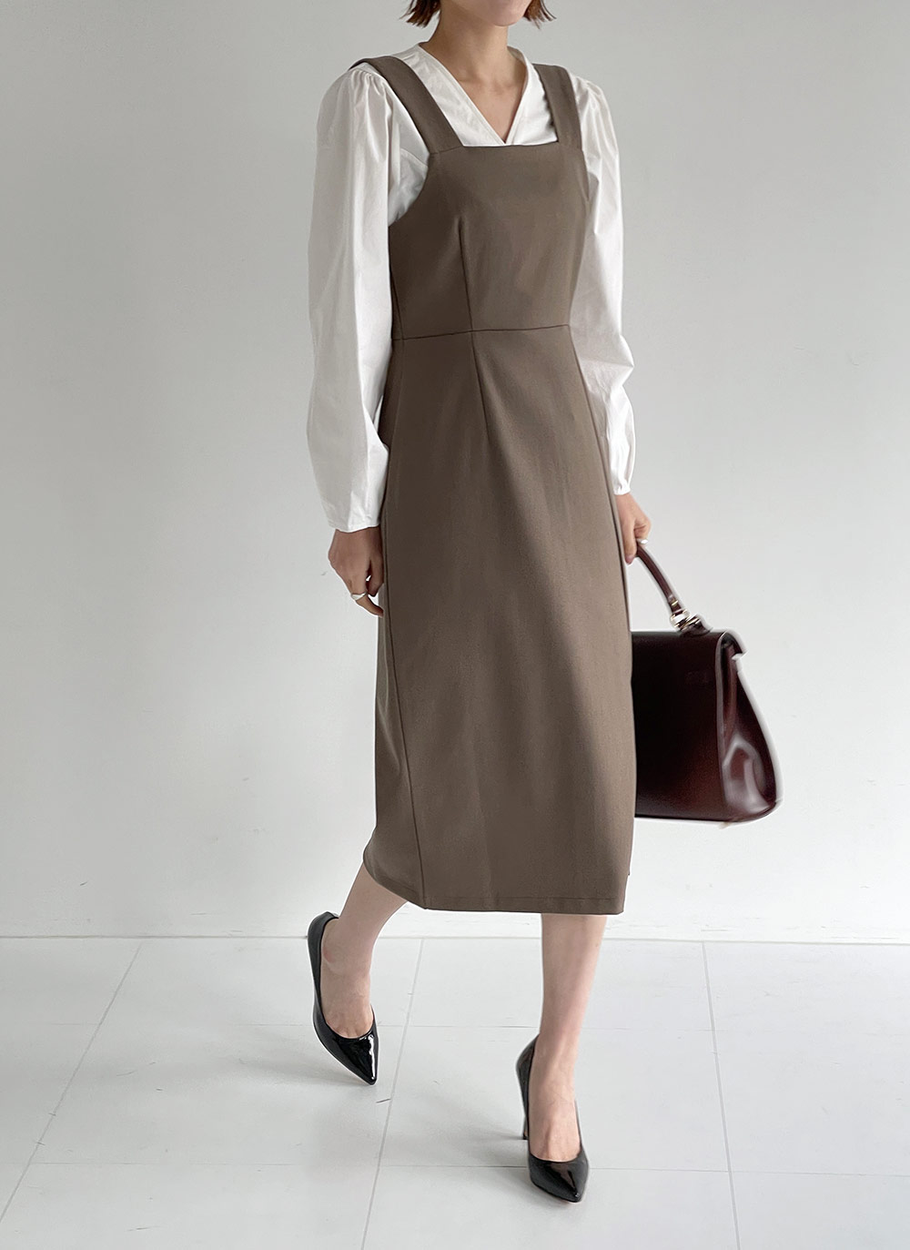 スクエアスリットビスチェワンピース | DHOLIC | 詳細画像7