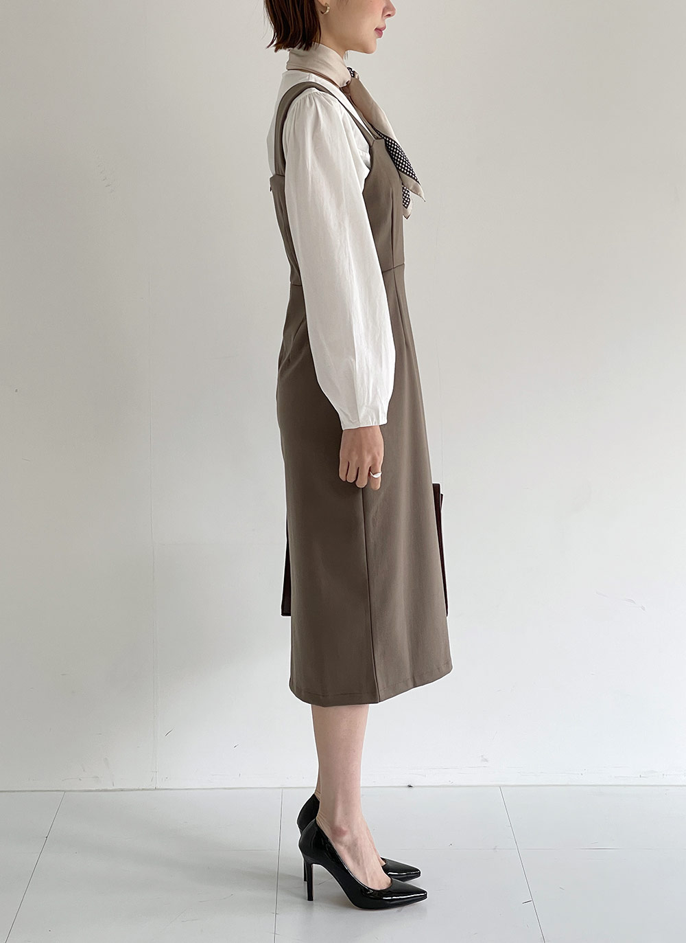 スクエアスリットビスチェワンピース | DHOLIC | 詳細画像11
