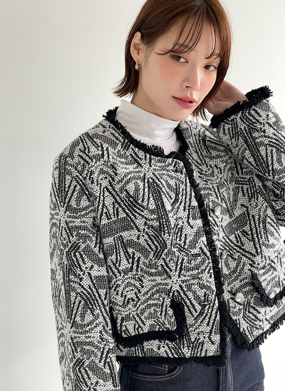 裏ピーチ起毛ハイネックTシャツ | DHOLIC | 詳細画像14