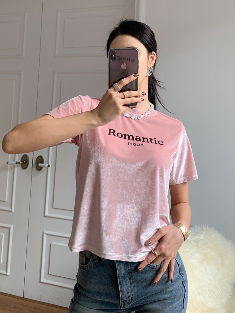 Romanticベロア半袖Tシャツ | 詳細画像3