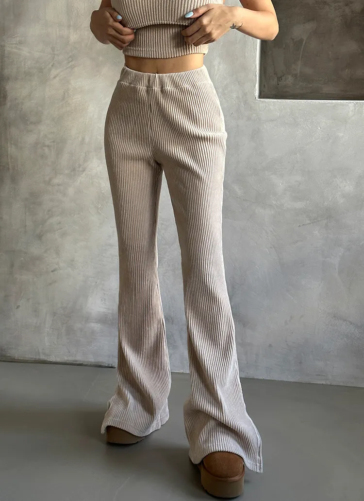 コーデュロイスリットフレアパンツ | DELIGHTJ | 詳細画像1