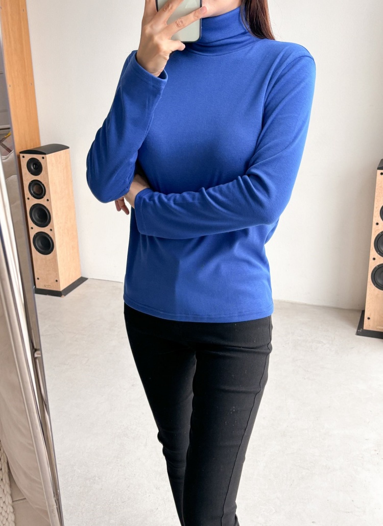 裏起毛タートルネック長袖Tシャツ | レディースファッション通販 - DHOLIC