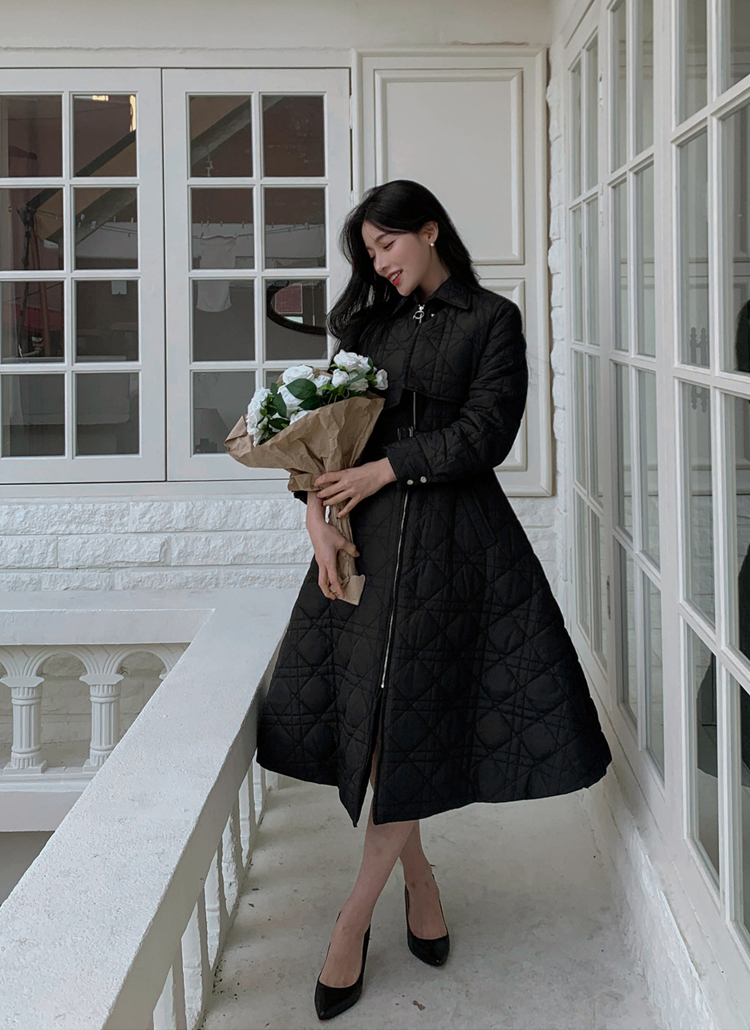 キルティングワンピースジャンパー | レディースファッション通販 - DHOLIC