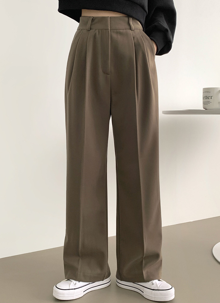 3TYPE裏起毛ツータックワイドスラックス | レディースファッション通販