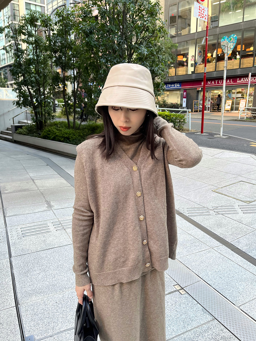 ボタンベスト&ハイネックニット&スカート3SET | 詳細画像5