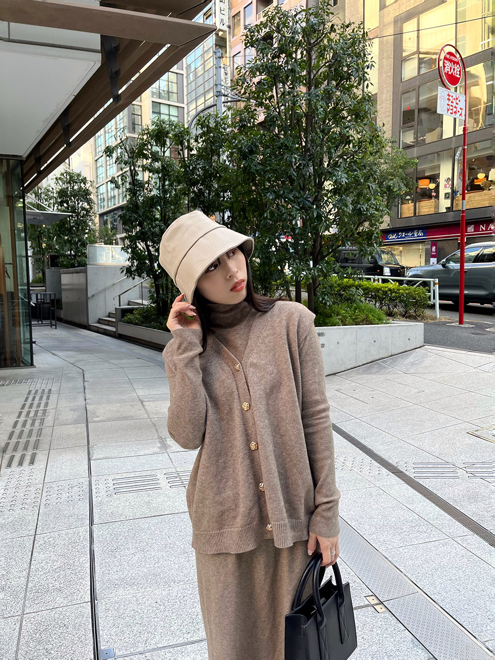 ボタンベスト&ハイネックニット&スカート3SET | 詳細画像8