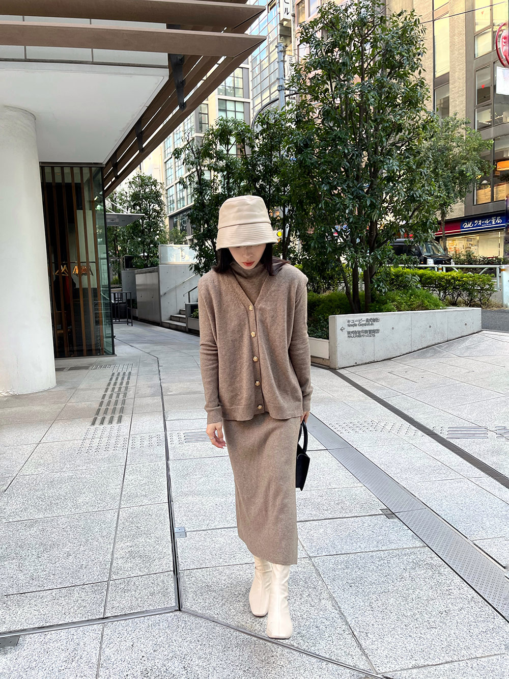 ボタンベスト&ハイネックニット&スカート3SET | 詳細画像10