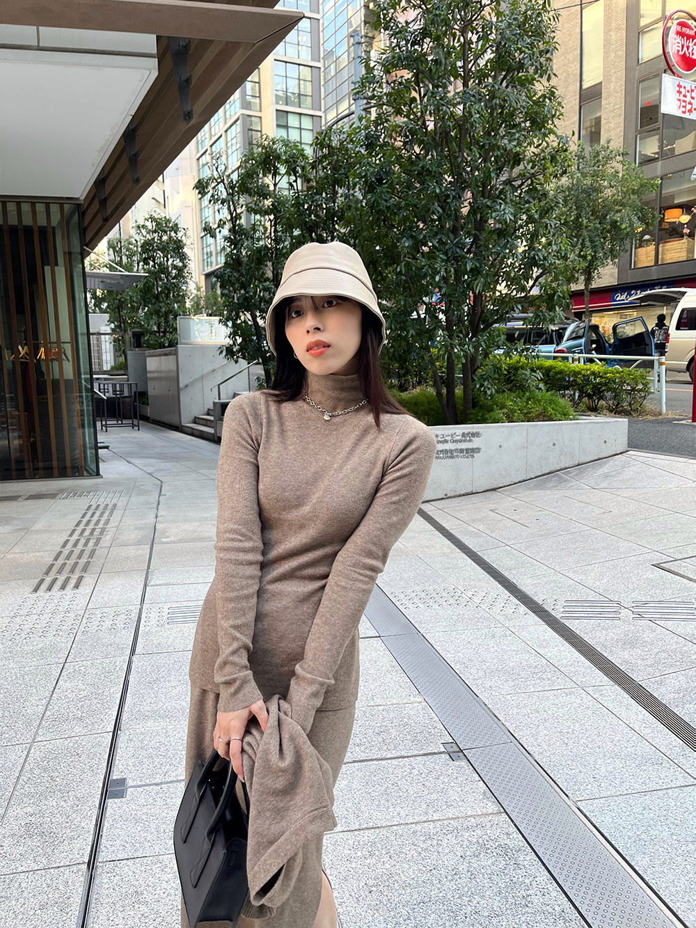 ボタンベスト&ハイネックニット&スカート3SET | 詳細画像13