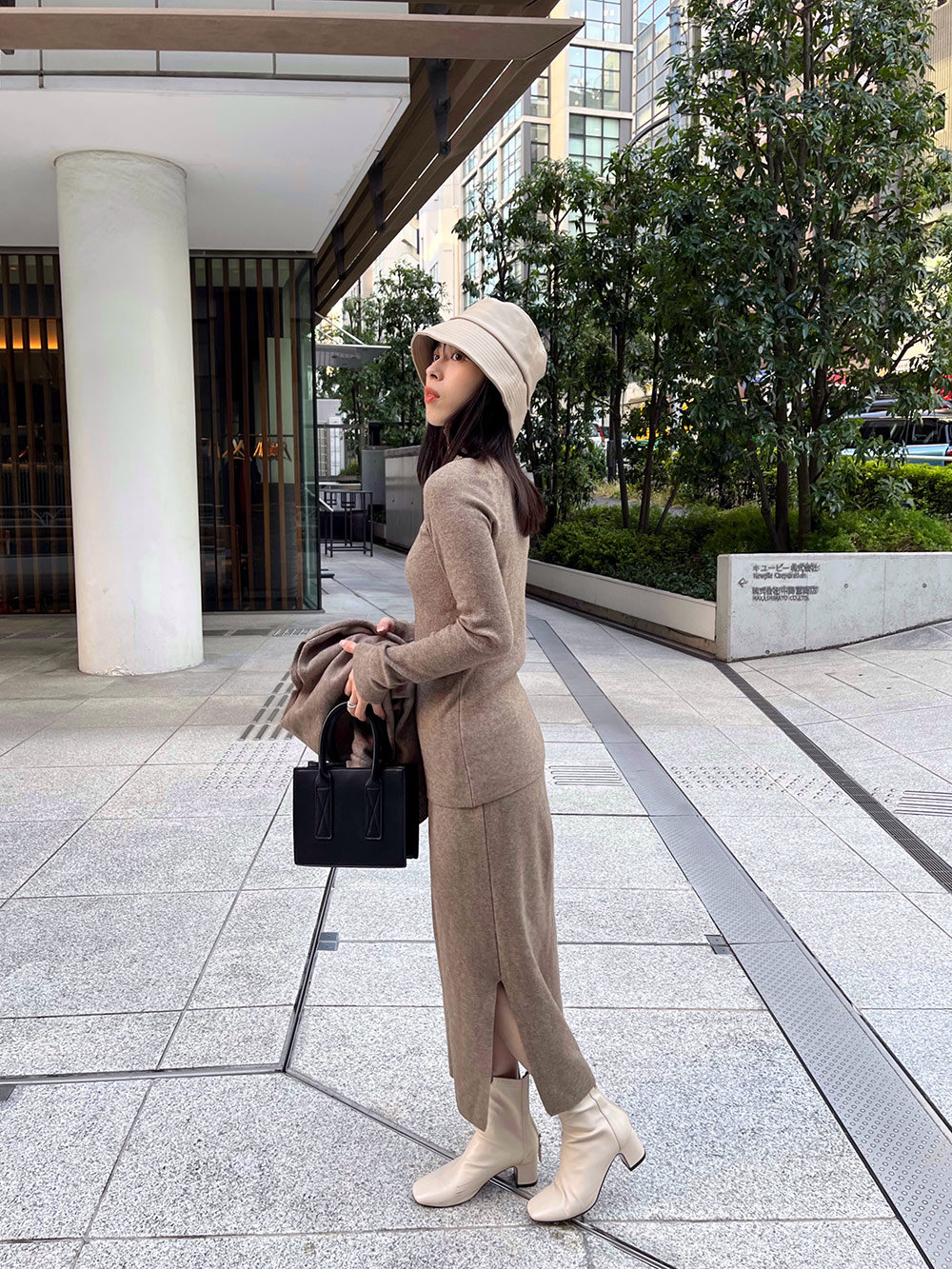 ボタンベスト&ハイネックニット&スカート3SET | 詳細画像14