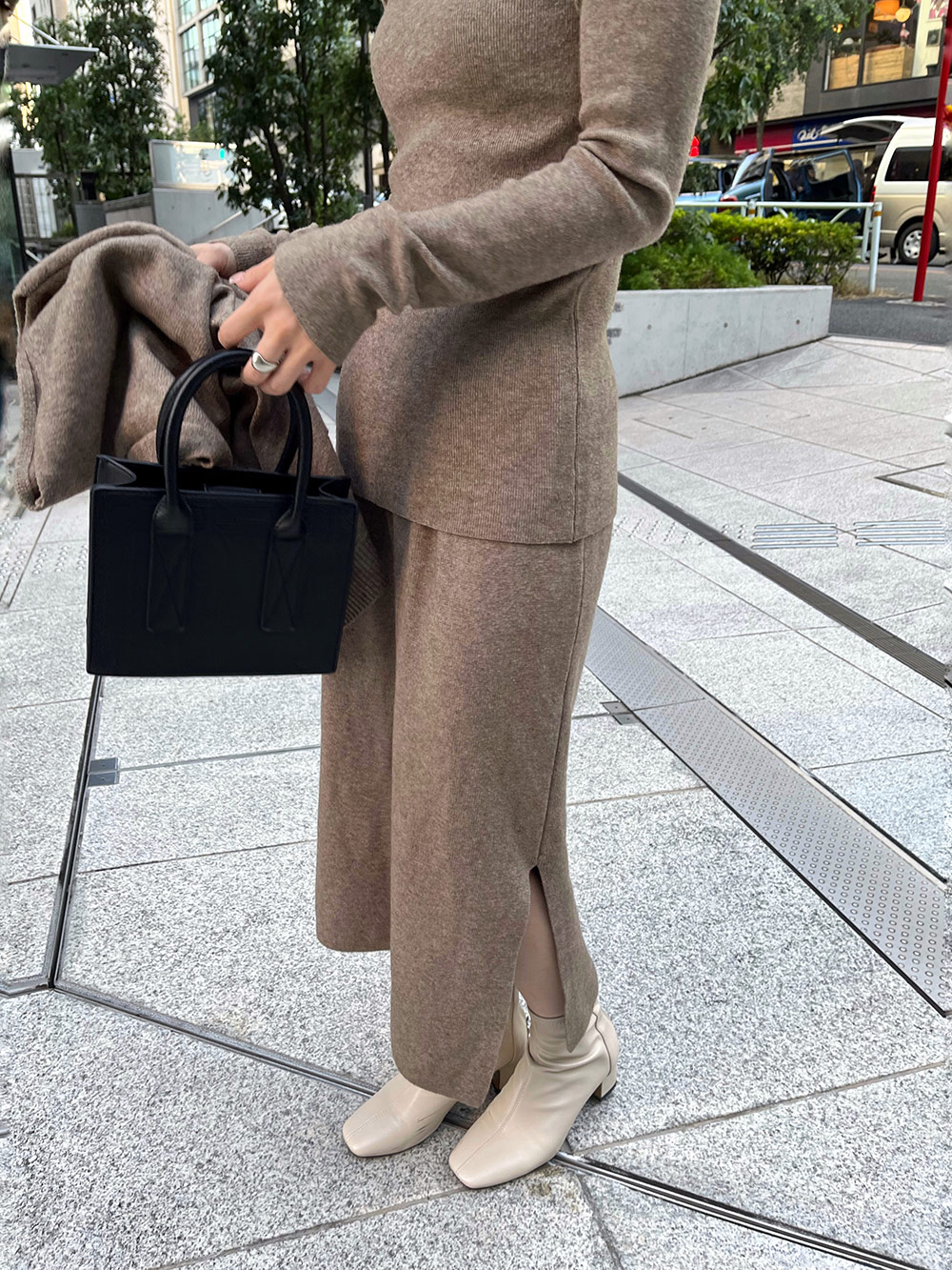 ボタンベスト&ハイネックニット&スカート3SET | 詳細画像18