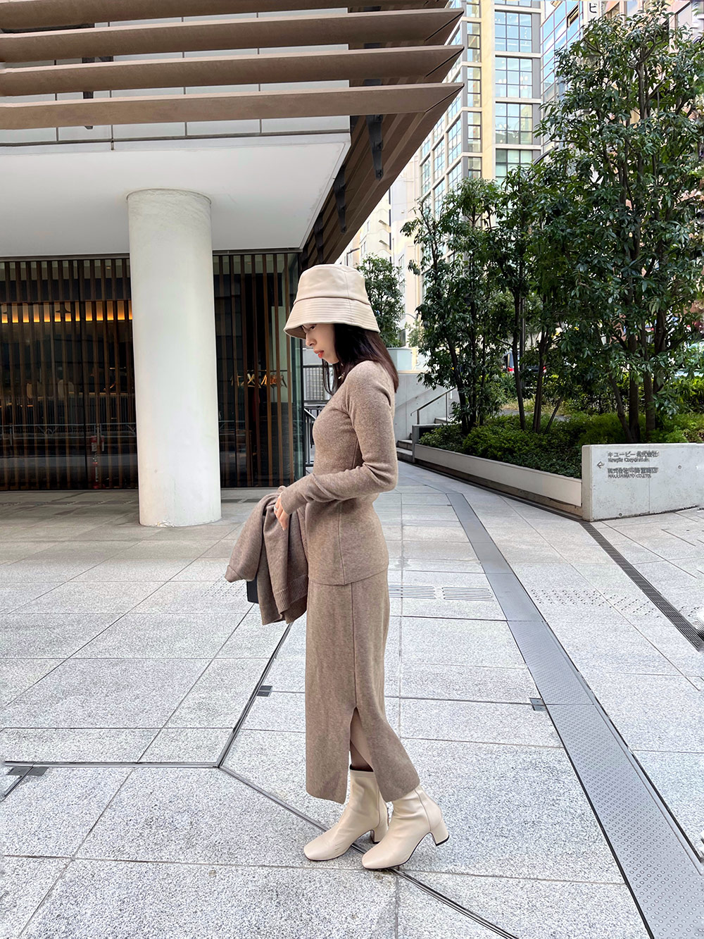 ボタンベスト&ハイネックニット&スカート3SET | 詳細画像19