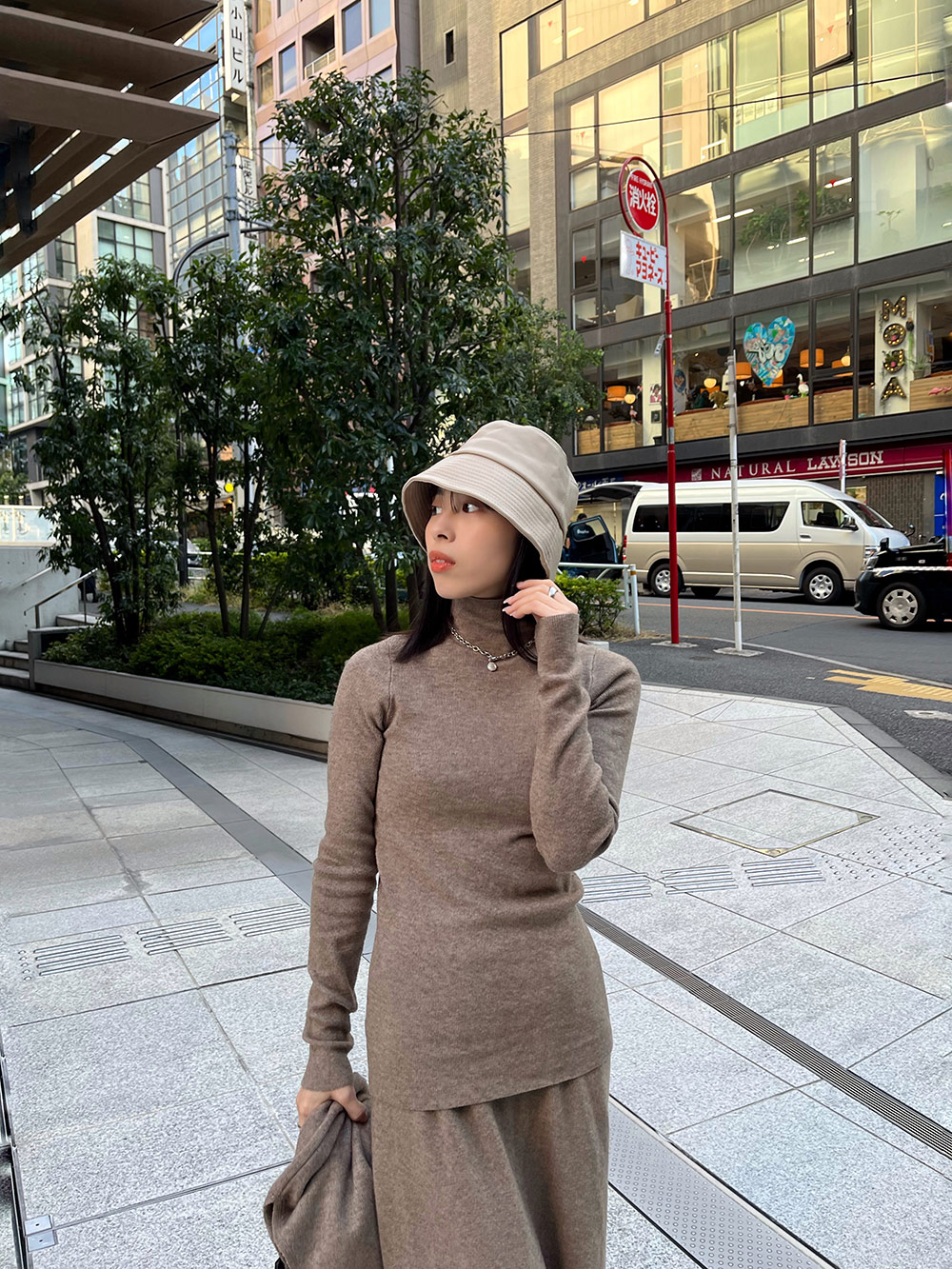 ボタンベスト&ハイネックニット&スカート3SET | 詳細画像20